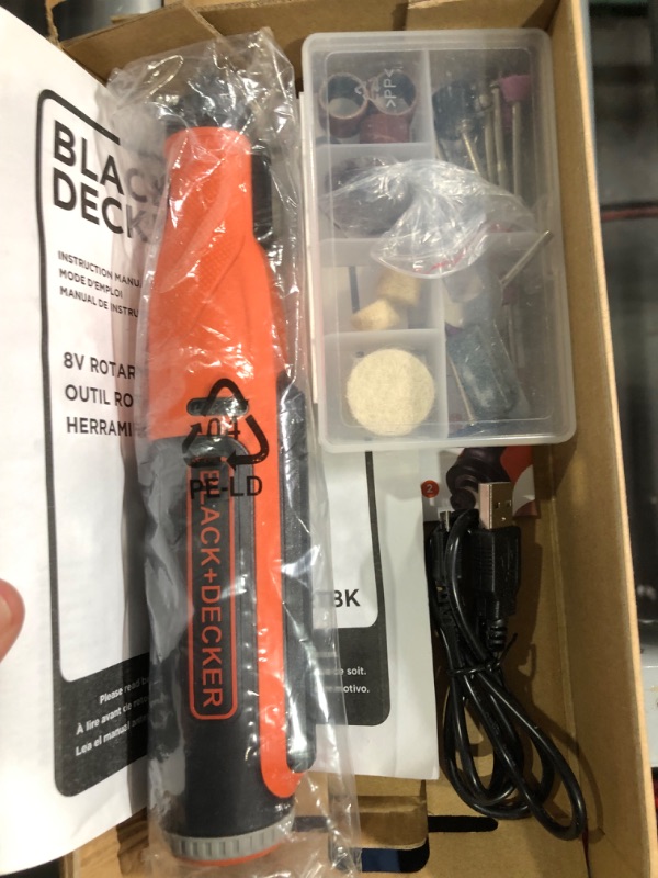 Photo 1 of beyond by BLACK+DECKER 8V MAX* Rotary Tool with Accessory Kit, Versatile, Cordless, 35-Piece (BCRT8K35APB)