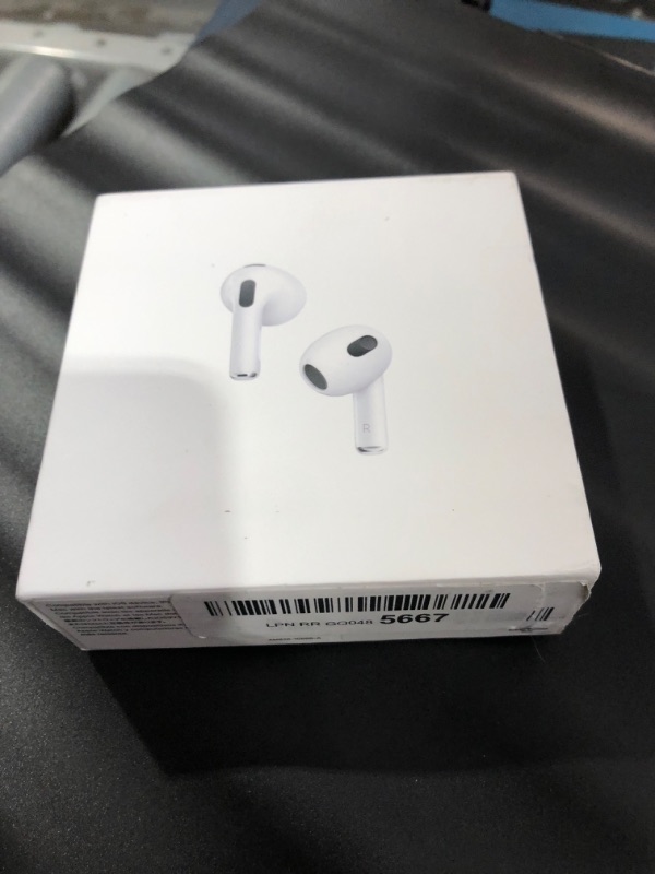 Photo 4 of Apple AirPods (3rd Generation) Wireless Ear Buds, Bluetooth Headphones