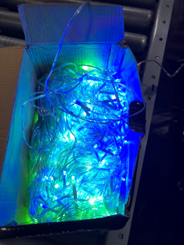 Photo 2 of ***POWERS ON - USED*** Icicle Christmas Lights Outdoor - 1216LED 99 FT Icicle Lights 8 Modes with 228 Drops