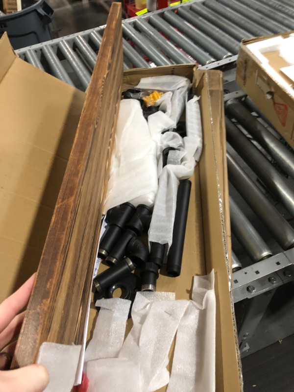 Photo 1 of WEBI Wall Mounted Clothes Rack with Shelf,32'' Industrial Pipe Clothing Rack with Shelf