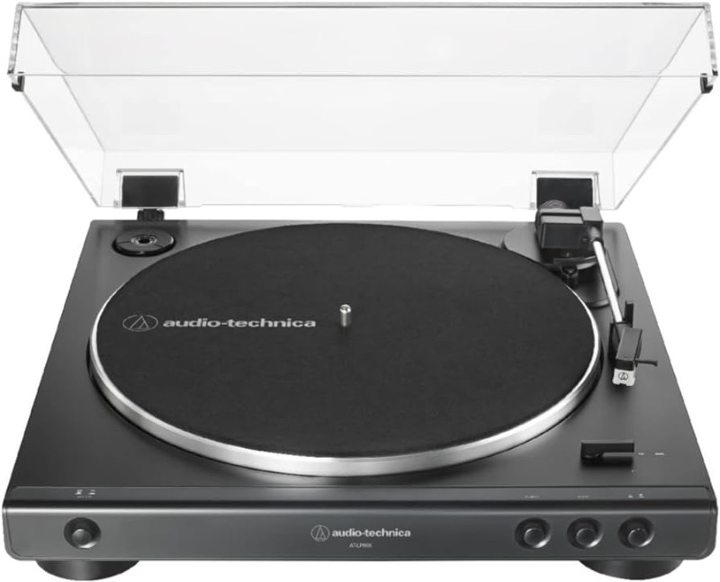 Photo 1 of **FOR PARTS ONLY**Audio-Technica AT-LP60X-BK Fully Automatic Belt-Drive Stereo Turntable, Black
