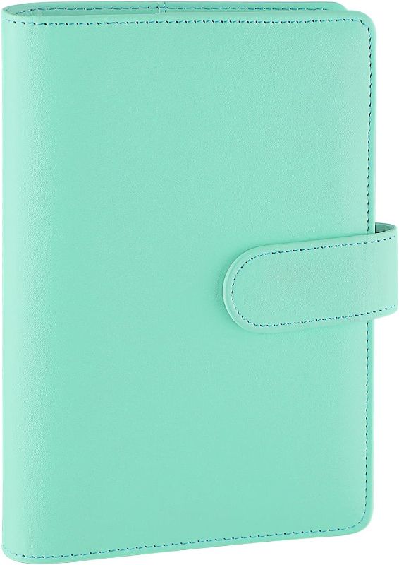 Photo 1 of A6 PU Leather Notebook Binder Refillable 6 Ring Budget Binder for A6 Filler Paper