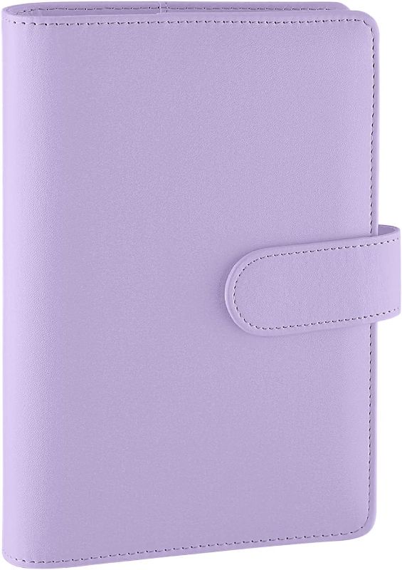 Photo 1 of A6 PU Leather Notebook Binder Refillable 6 Ring Binder for A6 Filler Paper