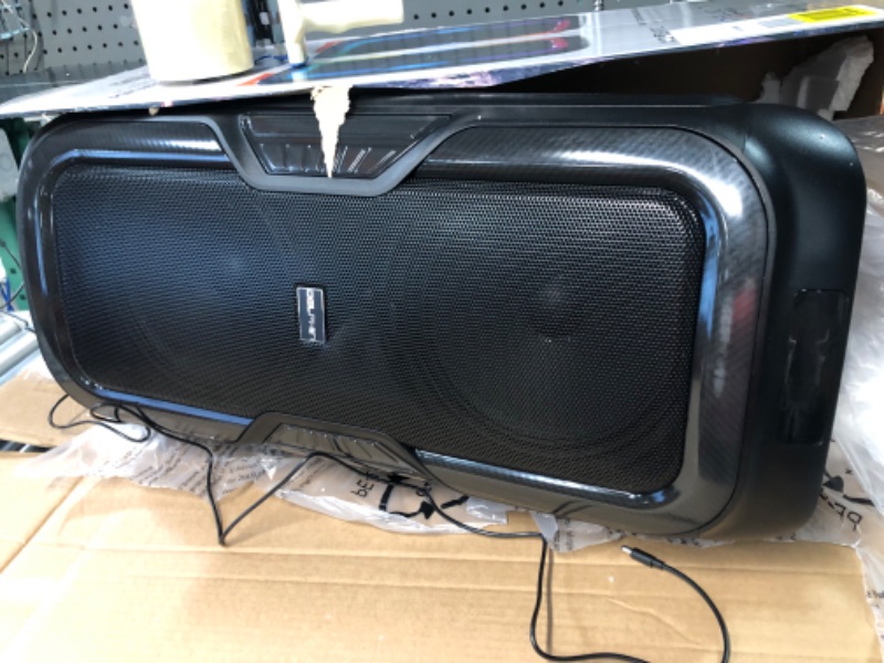 Photo 2 of Dolphin New SP-1060RBT: Crisp & DEEP BASS - Dual 10" Bluetooth Portable Speaker w/Light Show - Rechargeable Speaker 