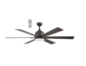 Photo 1 of **PARTS ONLY** Harbor Breeze Bradbury 60-in Bronze Integrated LED Indoor Downrod or Flush Mount Ceiling Fan with Light and Remote (6-Blade)