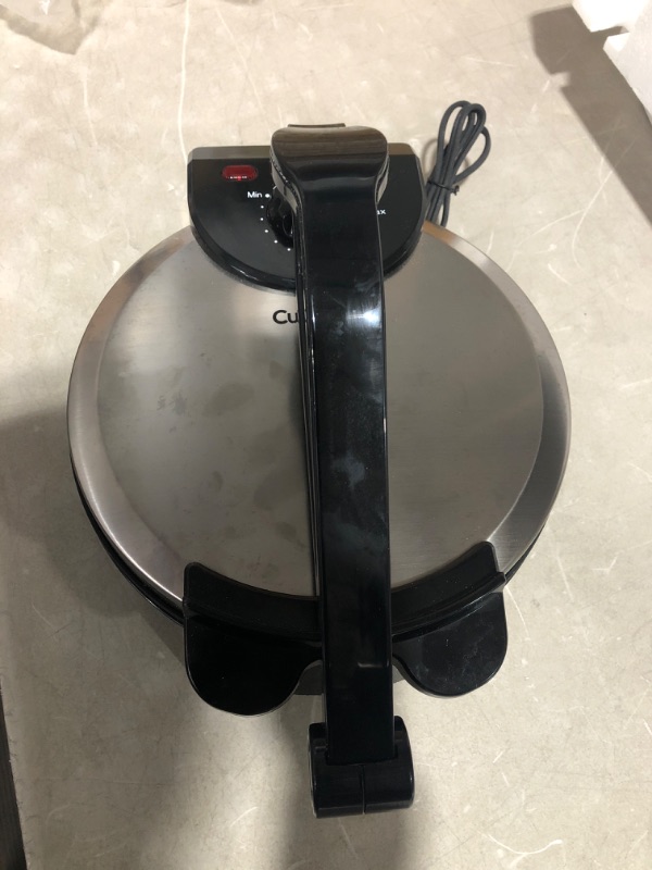 Photo 1 of * used * see images *
CucinaPro Electric Tortilla Maker - 10" Roti, Flatbread, Non-Stick Cooking Plates with Ready Light and Cord Wrap