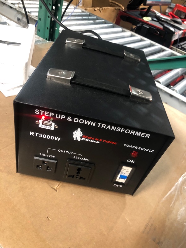 Photo 2 of ROCKSTONE POWER 5000 Watt Voltage Converter Transformer - Heavy Duty Step Up/Down AC 110V/120V/220V/240V Power Converter