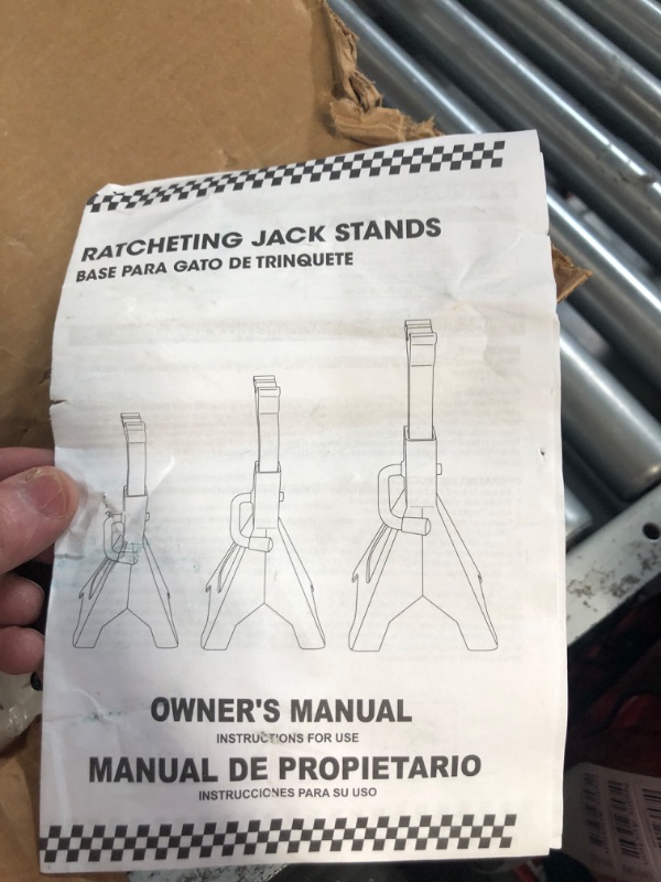 Photo 3 of **NONREFUNDABLE**FOR PARTS OR REPAIR**SEE NOTES**
TCE AT43202U Torin Steel Jack Stands: 3 Ton (6,000 lb) Capacity, Blue, 1 Pair 3 Ton (6,000 lb) Jack Stands