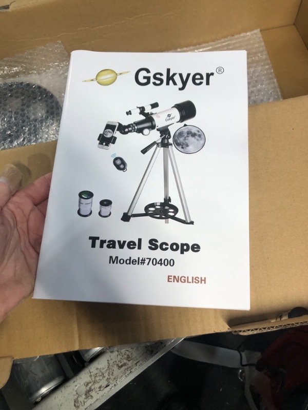 Photo 4 of Gskyer Telescope, 70mm Aperture 400mm AZ Mount Astronomical Refracting Telescope for Kids Beginners - Travel Telescope with Carry Bag