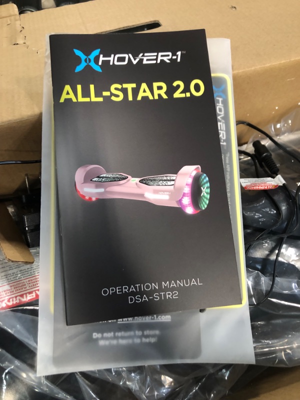 Photo 4 of ***NOT FUNCTIONAL - FOR PARTS ONLY - NONREFUNDABLE - SEE COMMENTS***
Hover-1 All-Star Hoverboard 7MPH Top Speed, 7MI Range, Dual 200W Motor, 5HR Recharge