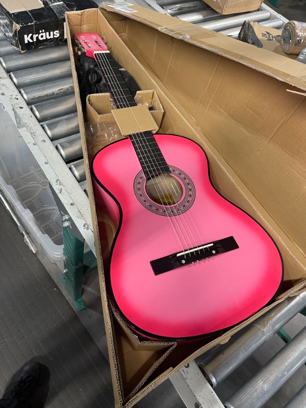 Photo 2 of **READ NOTES**
Martin Smith 38 Inch Acoustic Guitar, Pink, 