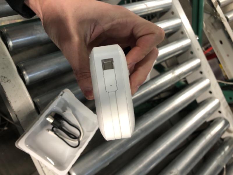 Photo 1 of ENEGON Portable Charger 15000mAh Power Bank Fast Charging with Built-in Cable and AC Wall Plug, 3 Outputs & Dual Inputs, USB-C PD&QC 3.0 External Battery Pack