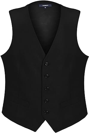 Photo 1 of Gioberti Men's Formal Suit Vest Fit for Business or Casual Dress - Medium
