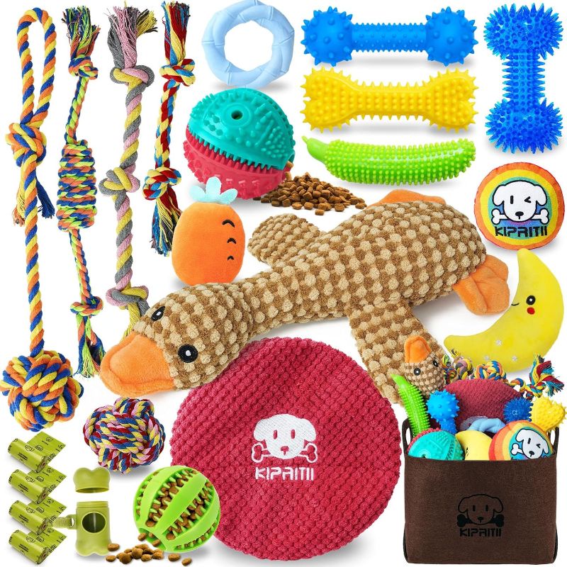 Photo 1 of **MISSING PIECES**
KIPRITII Puppy Teething Chew Toys -23 Pack 
