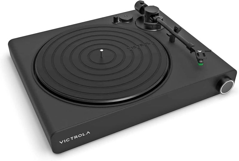 Photo 1 of **SEE NOTES/FOR PARTS**
Victrola Stream Onyx Turntable - 33-1/3 & 45 RPM Vinyl Record Player, Works with Sonos Wirelessly, High Precision Magnetic Cartridge - Black Matte Finish
