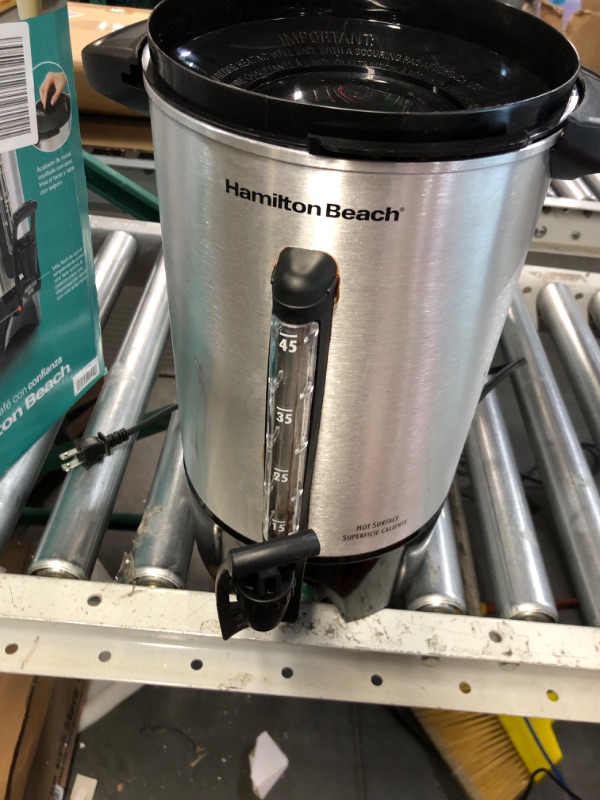 Photo 2 of *Parts Only* Hamilton Beach 45 Cup Coffee Urn and Hot Beverage Dispenser