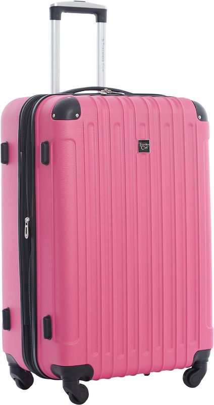 Photo 1 of  Travelers Club Midtown Hardside Luggage Pink 20 in