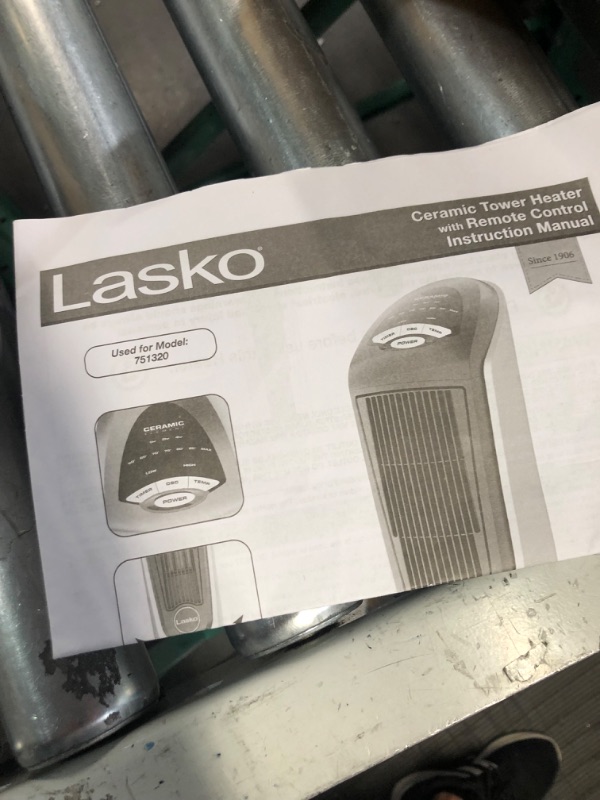 Photo 3 of * not functional * sold for parts *
Lasko Products Lasko 1500 Watt 2 Speed Ceramic Oscillating Tower Heater with Remote