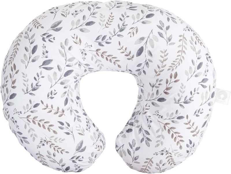 Photo 1 of Boppy Nursing Pillow Original Support, Gray Taupe Leaves, 