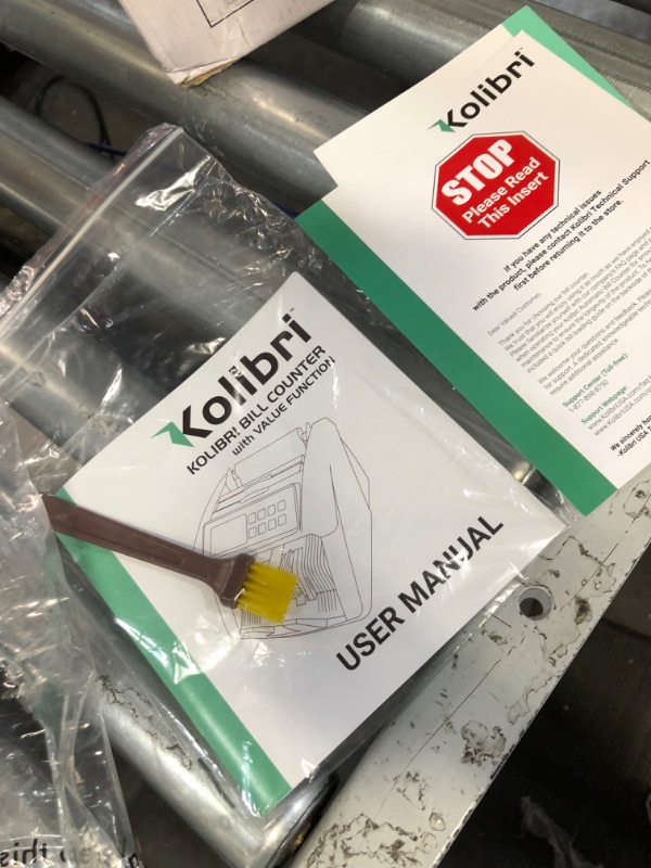 Photo 1 of (READ NOTES) Kolibri Money Counter Machine - 1,500 bills per min