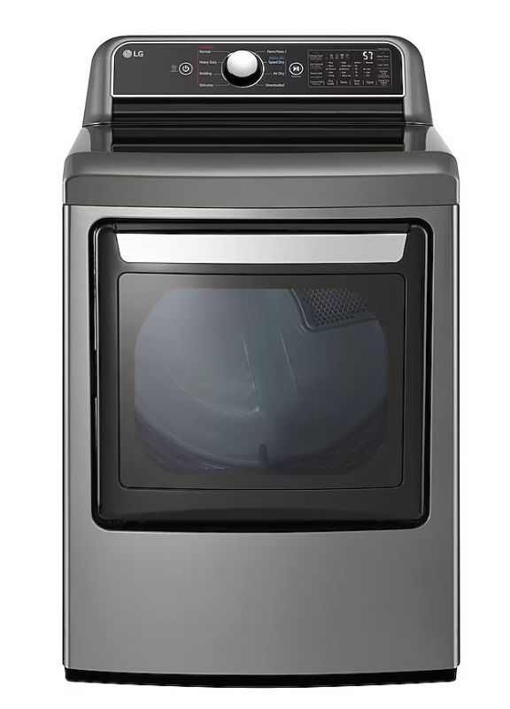 Photo 1 of LG EasyLoad 7.3-cu ft Smart Gas Dryer (Graphite Steel) ENERGY STAR