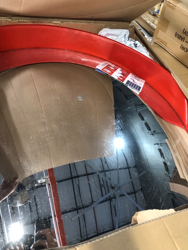 Photo 3 of [READ NOTES]**MINOR DAMAGE**
24" Security Mirror PC Convex Traffic Mirror Wide Angle Curved Safety Mirror Circular Pole Mount 