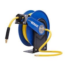 Photo 1 of ***USED - LIKELY MISSING PARTS - UNABLE TO VERIFY FUNCTIONALITY***
Kobalt Retractable Hose Reel with 3/8-in x 50-ft Hybrid Hose