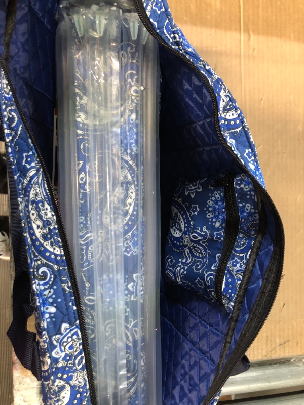 Photo 3 of American Mahjong Game Set Blue Paisley Carrying Bag