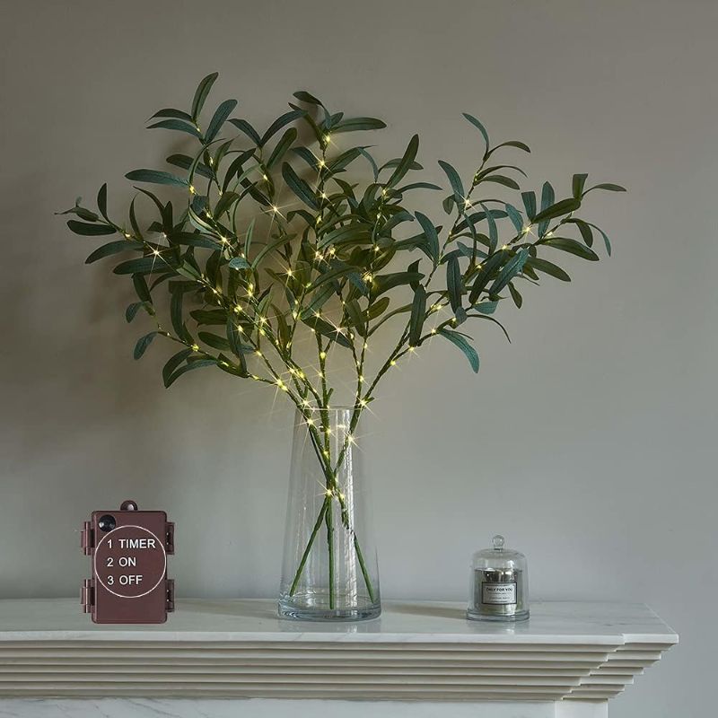 Photo 1 of LITBLOOM Lighted Olive Branches 24IN 45LED with Timer 