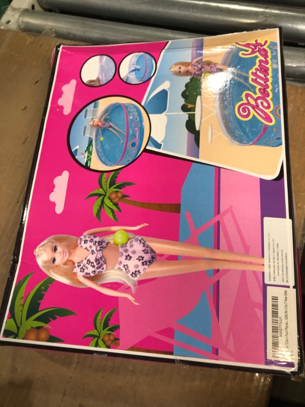 Photo 2 of Beach Doll Glam Pool Playset with Slide