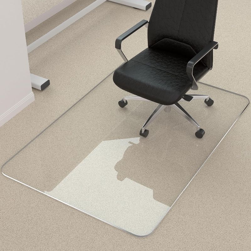 Photo 1 of [Upgraded Version] Crystal Clear 1/5" Thick 47" x 35" Heavy Duty Hard Chair Mat