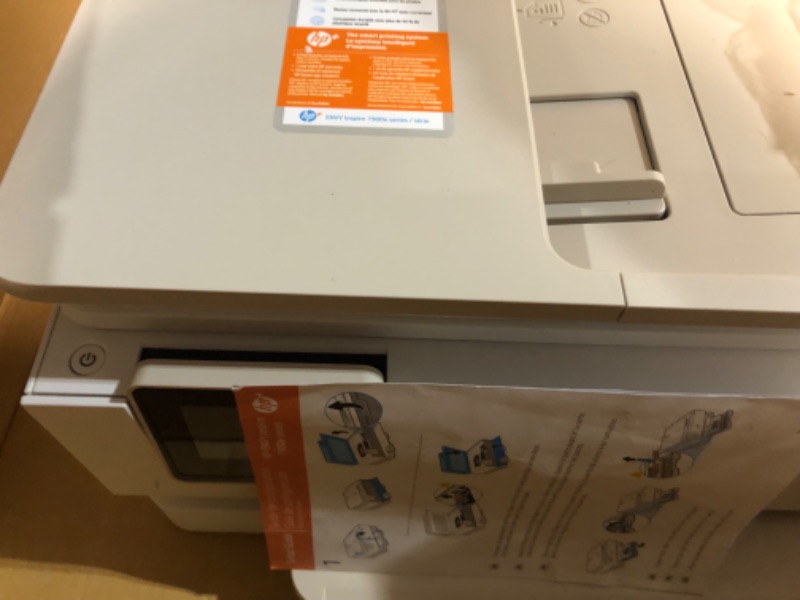 Photo 2 of ***DAMAGED ***Has an error message that doesn’t allow complete installation

HP Envy Inspire 7955e Wireless Color All-in-One Printer with Bonus 6 Months