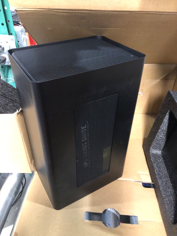 Photo 2 of Razer Core X Chroma Aluminum External GPU Enclosure (eGPU): Compatible with Windows & MacOS Thunderbolt 3 Laptops, NVIDIA /AMD PCIe Support, 700W PSU, 4x USB 3.1, 1x Gbit Ethernet, Chroma RGB, Black Classic Black Core X Chroma eGPU