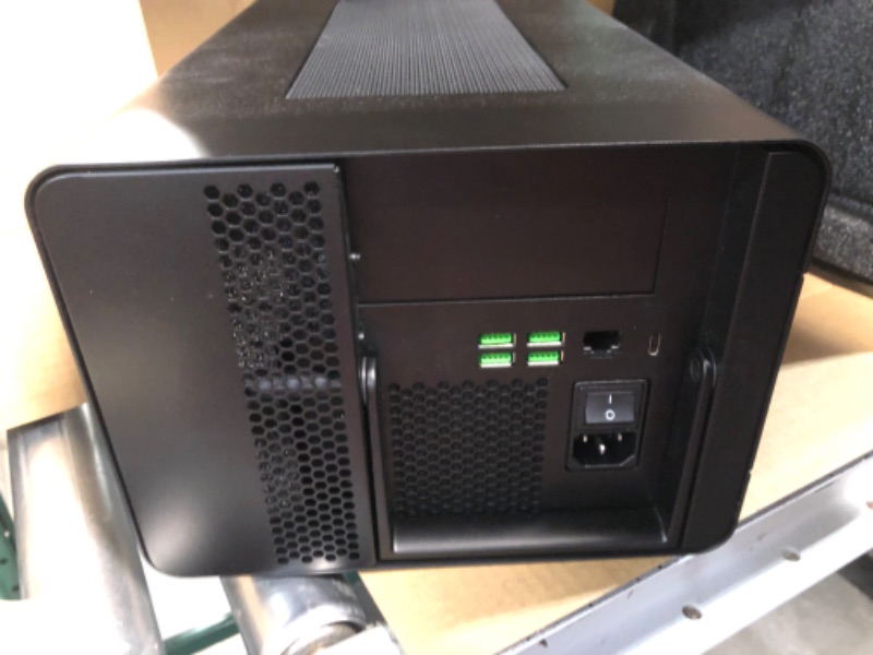 Photo 4 of Razer Core X Chroma Aluminum External GPU Enclosure (eGPU): Compatible with Windows & MacOS Thunderbolt 3 Laptops, NVIDIA /AMD PCIe Support, 700W PSU, 4x USB 3.1, 1x Gbit Ethernet, Chroma RGB, Black Classic Black Core X Chroma eGPU