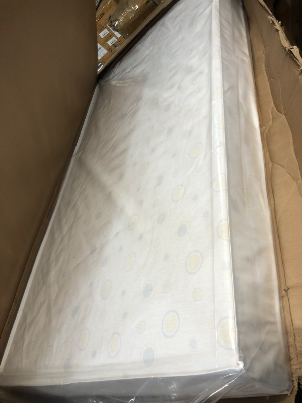 Photo 3 of Delta Children Twinkle Stars Dual Sided - 6" Premium Sustainably Sourced Fiber Core Crib and Toddler Mattress - Waterproof - GREENGUARD Gold Certified - 7 Year Warranty - Made in USA