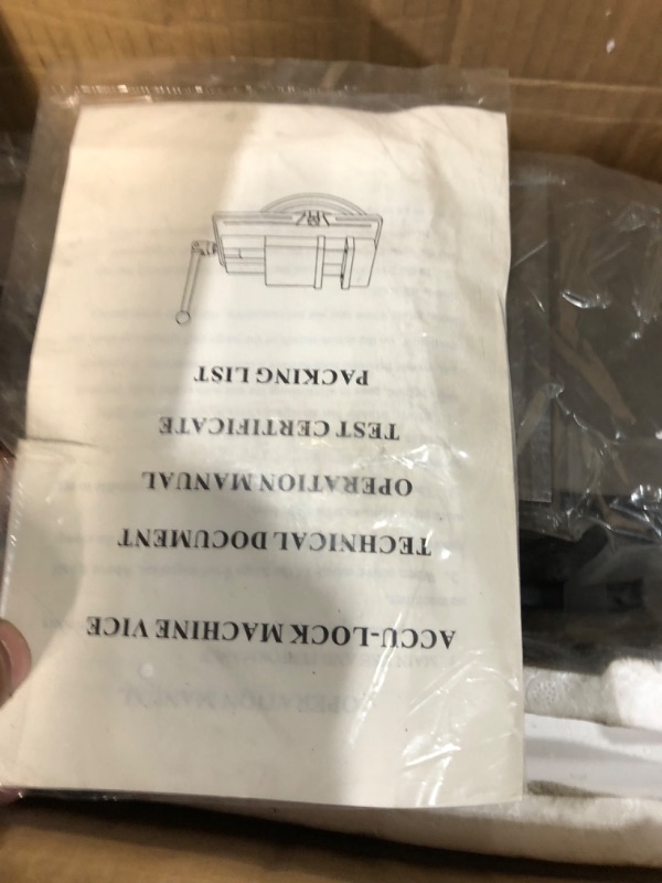 Photo 1 of TEXALAN 4" Milling Machine Lockdown Vise - 360 Degree Swiveling Base - Hardened Metal - CNC Vise - Install Bolt Included, Black 4 Inch