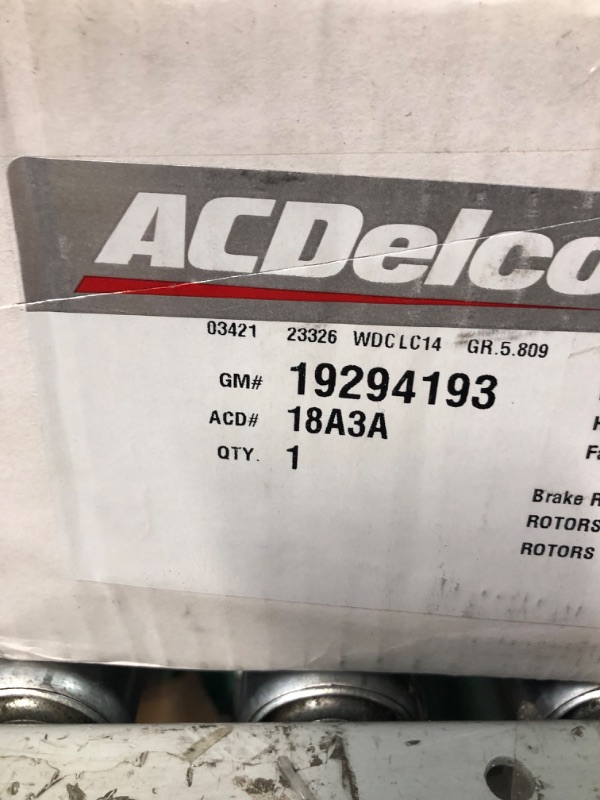 Photo 4 of ACDelco Silver 18A3A Front Disc Brake Rotor and Hub Assembly