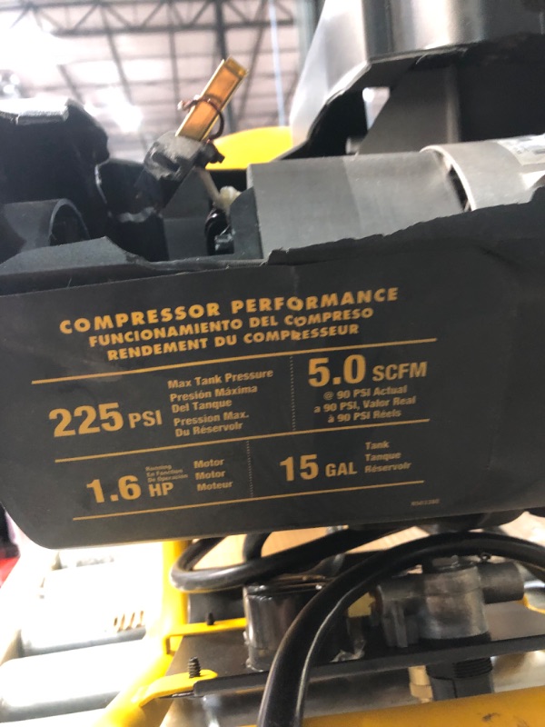 Photo 3 of ***NOT FUNCTIONAL - FOR PARTS ONLY - NONREFUNDABLE - SEE COMMENTS***
DEWALT DXCM271.COM 27 Gal. 200 PSI Portable Air Compressor