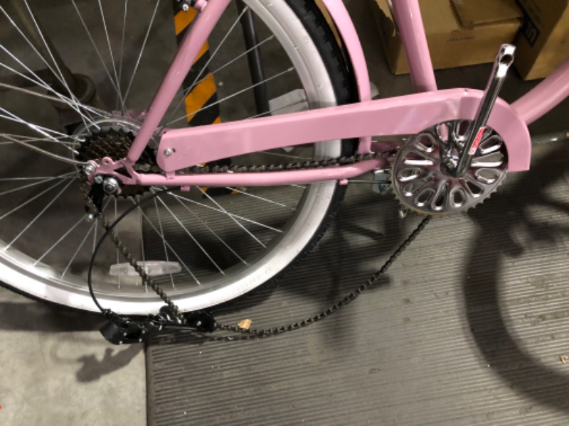 Photo 6 of ***NOT FUNCTIONAL - FOR PARTS ONLY - NONREFUNDABLE - SEE COMMENTS***
ACEGER 26 Inch Beach Cruiser Bike for Women, Single Speed and 7 Speed, Pink