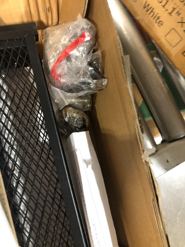 Photo 1 of ***USED - LIKELY MISSING PARTS***
VECELO Industrial TV Stand for 70 Inch Television Cabinet 3-Tier Console with Open Storage Shelves, 