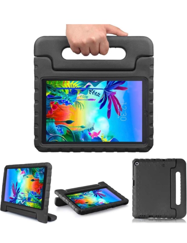 Photo 1 of *PHOTO REFERENCE*Golden Sheeps Kid Friendly Case Compatible for Walmart Onn 10.1" 2nd gen 2020 Release(Model:100011886) Shockproof Ultra Light Weight Convertible Handle Stand Cover (Black)