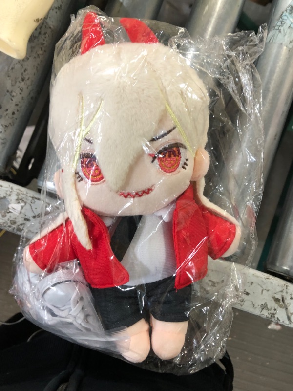 Photo 2 of AMNPOLEN Anime Plush Doll Toy Power/Hayakawa/Denji 20cm/7.87inch