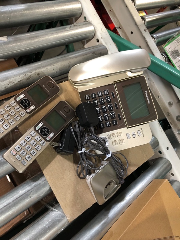 Photo 1 of PANASONIC Corded/Cordless Phone System (Champagne Gold) & Corded/Cordless Phone 