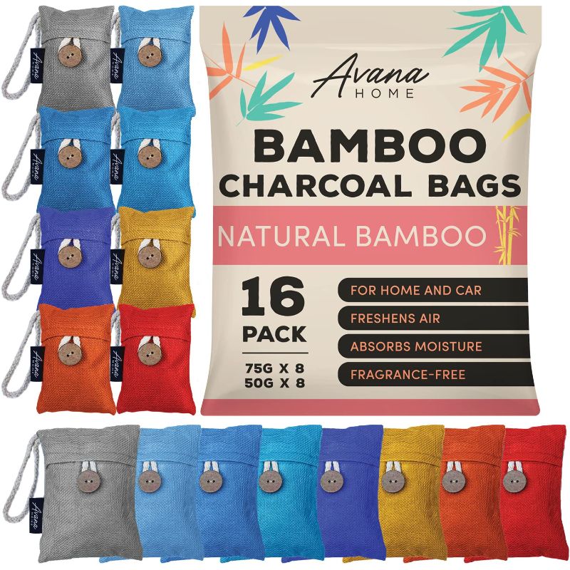 Photo 1 of (16 Pack) Bamboo Charcoal Air Purifying Bag -  (8x75g, 8x50g)