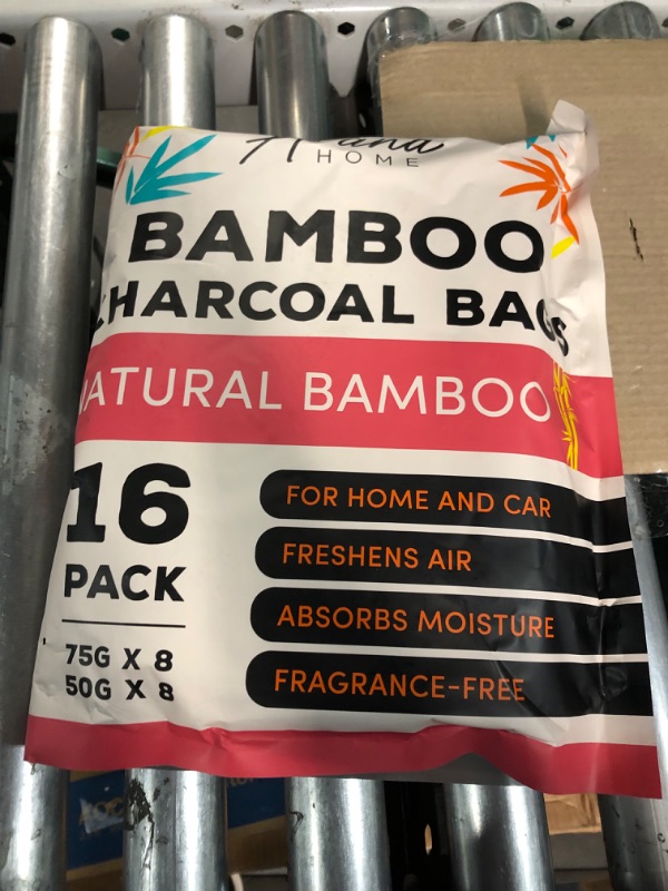 Photo 3 of (16 Pack) Bamboo Charcoal Air Purifying Bag - Charcoal Bags  (8x75g, 8x50g)