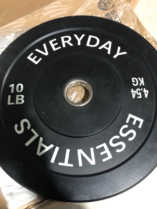 Photo 1 of 10 lbs * single plate * see images *
Signature Fitness Olympic Bumper Plate Weight Plate