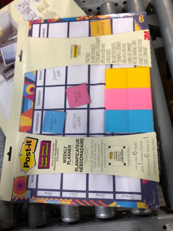 Photo 2 of Weekly Planner Pages plus Super Sticky Adhesive Notes