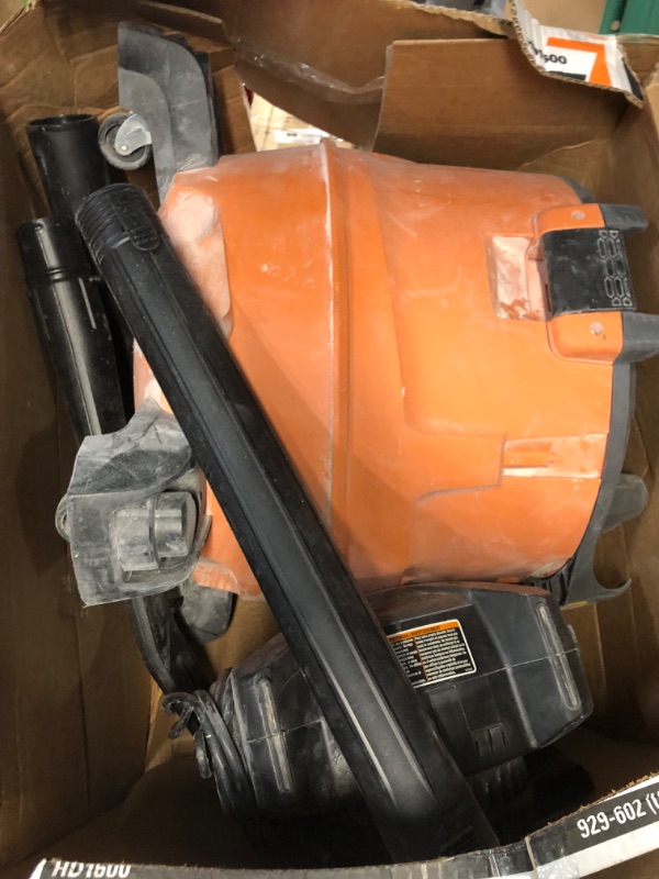 Photo 4 of ***NOT FUNCTIONAL - FOR PARTS ONLY - SEE COMMENTS - NONREFUNDABLE***
16 Gal. 6.5-Peak HP NXT Wet/Dry Shop Vacuum with Detachable Blower, Filter, Hose and Accessories