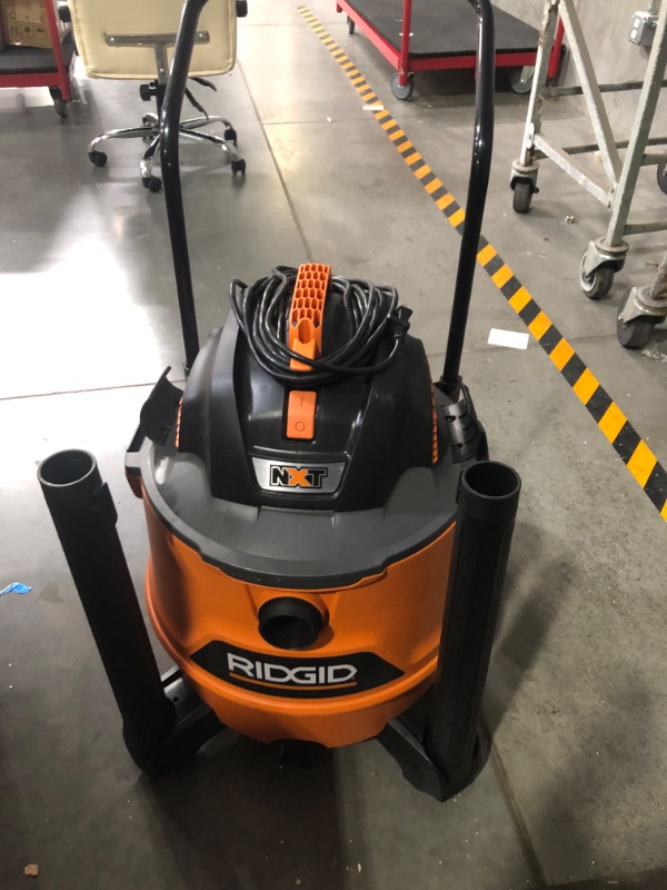 Photo 4 of **PARTS ONLY DOES NOT FUNCTION**
Ridgid 16 gal. 6.5-Peak HP NXT Wet Dry Shop Vacuum with Fine Dust Filter and Accessories