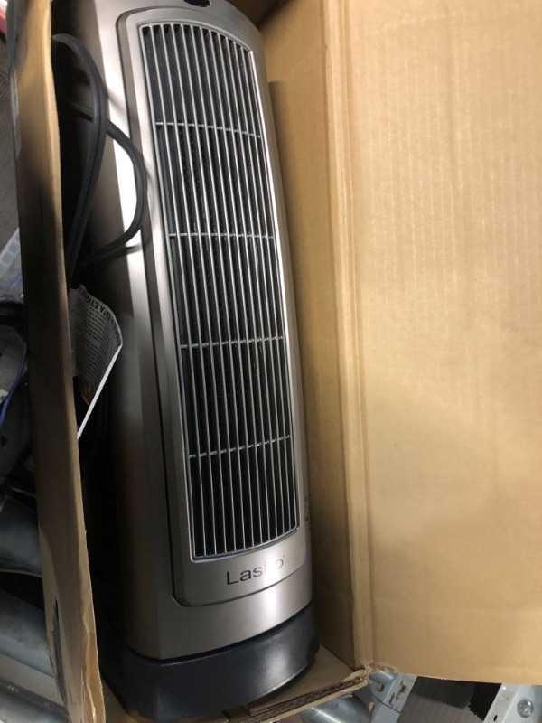 Photo 6 of Lasko 1500W Digital Ceramic Space Heater with Remote, 755320, Silver